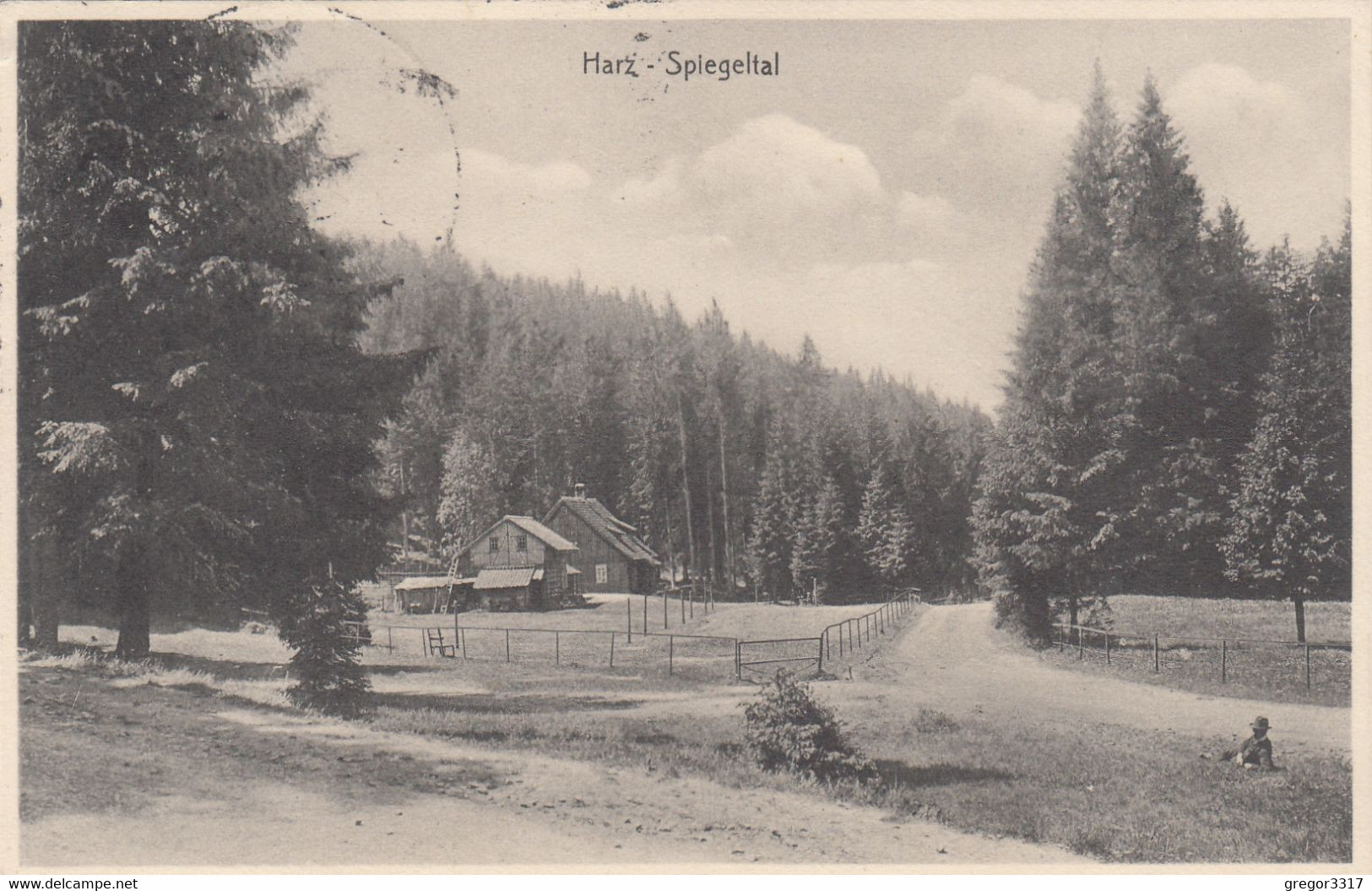 5488) HARZ - SPIEGELTAL - Straße Und Sehr Altes HAUS DETAIL TOP !! 20.08.1937 !! Gel. Wildemann Oberharz - Oberharz