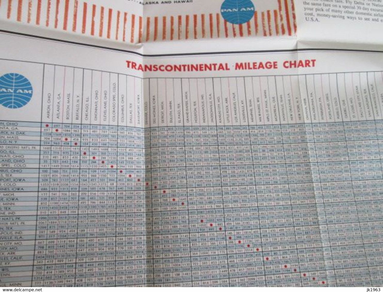 DISCOVER AMERICA AND SEE, FESTIVAL USA 1966, PAN AMERICAN, TIME TABLE AND FLIGHT MAP IN CITIES - Orari
