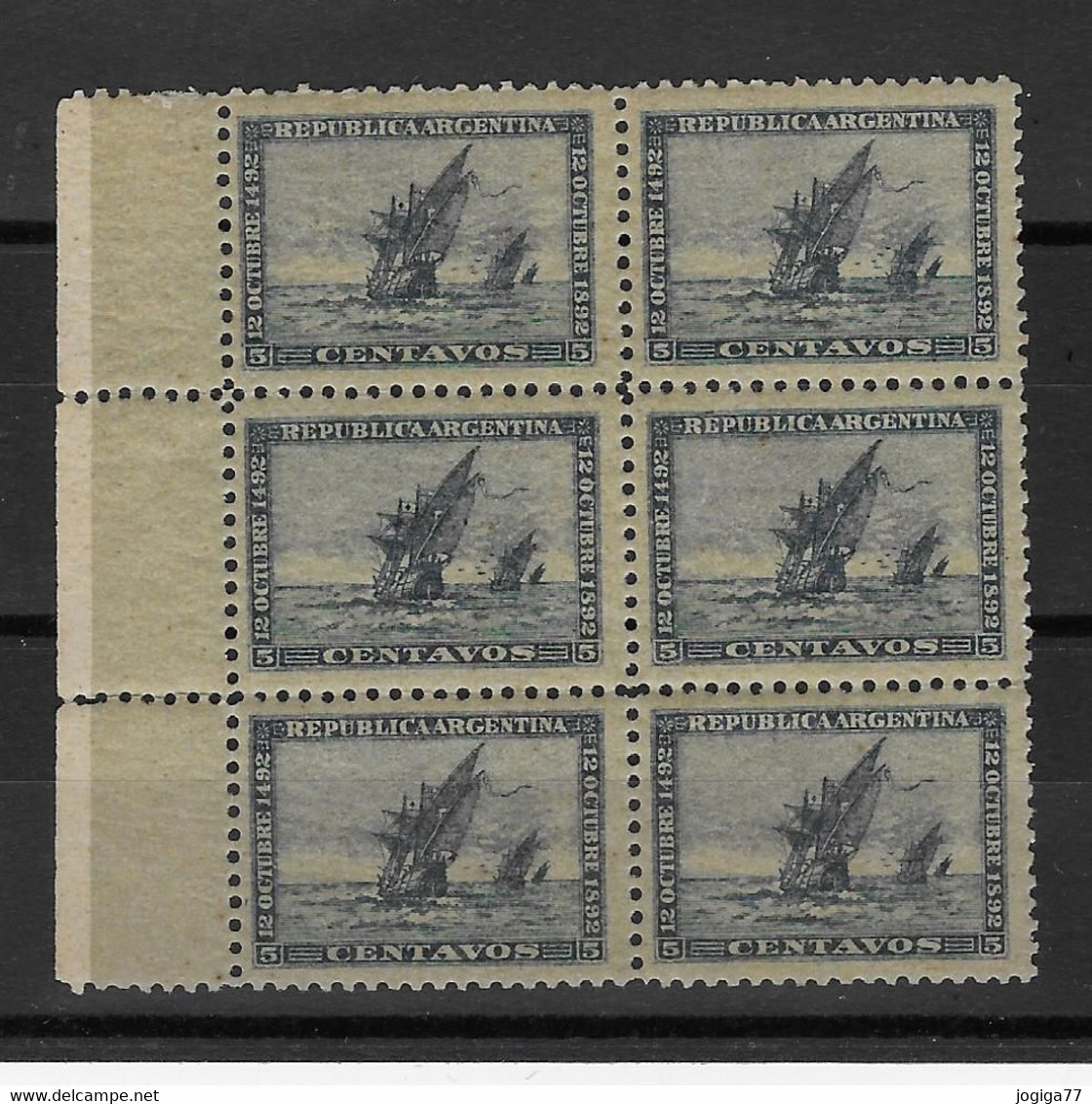 Argentine - YT N° 93** X 6 - Unused Stamps