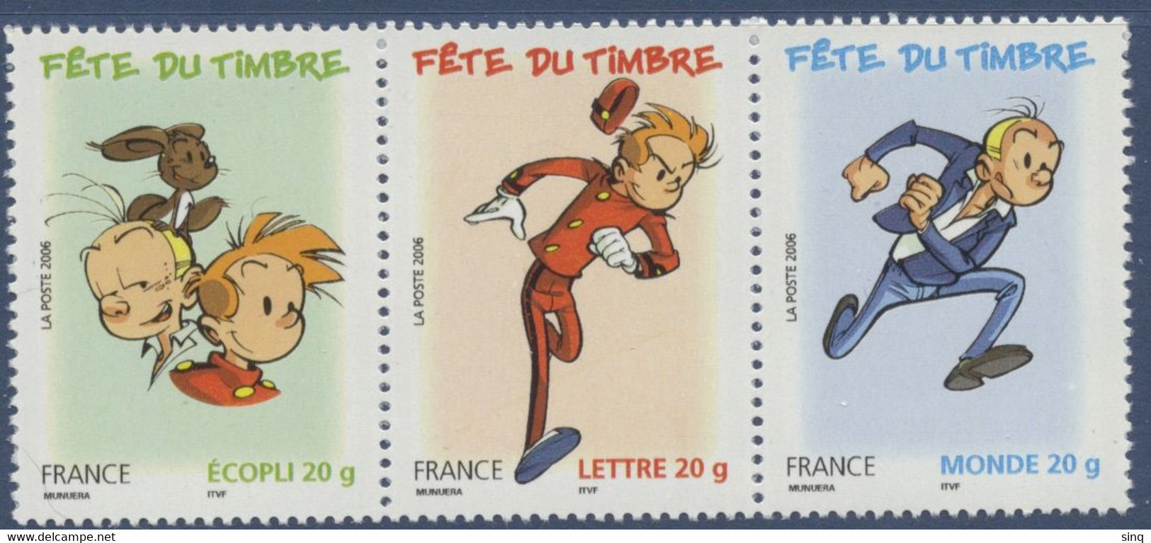 N° 3878 + 3877a + 3879 Du Carnet Fête Du Timbre Spirou Valeur Faciale Ecopli 20g + Lettre 20g + Monde 20g - Unused Stamps