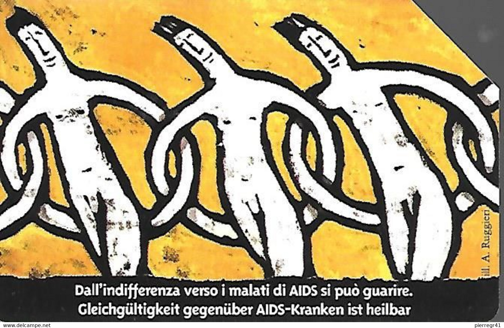 CARTE -ITALIE-Serie Pubblishe Figurate AA-Catalogue Golden-10000L/30/06/98-N°57-Ces-AIDS-Utilisé-TBE- - Pubbliche Precursori