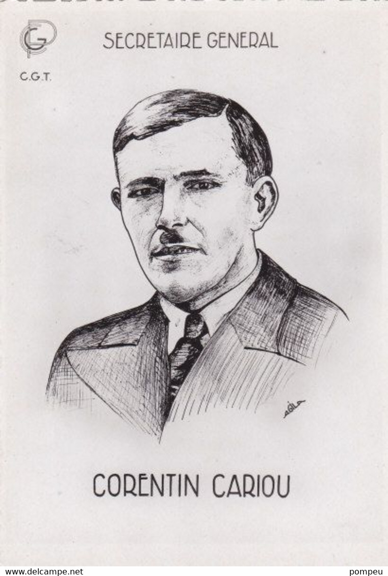 QM - CORENTIN CARIOU - Secretaire General  C.G.T.   (neuf) - Non Classés
