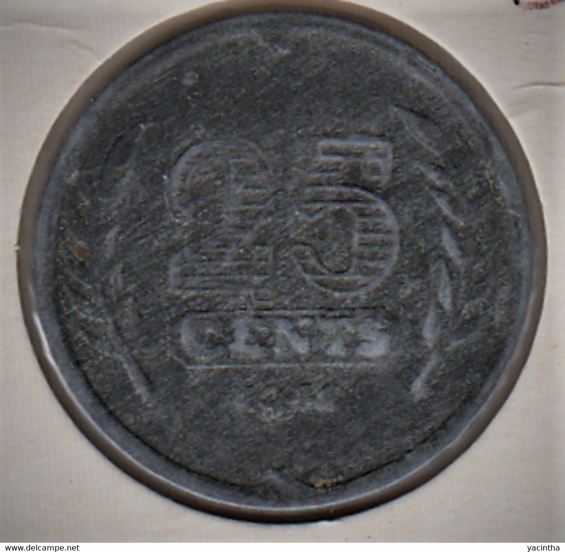 @Y@    Nederland  25 Cent   Wilhelmina 1941        (5227) - 2.5 Cent