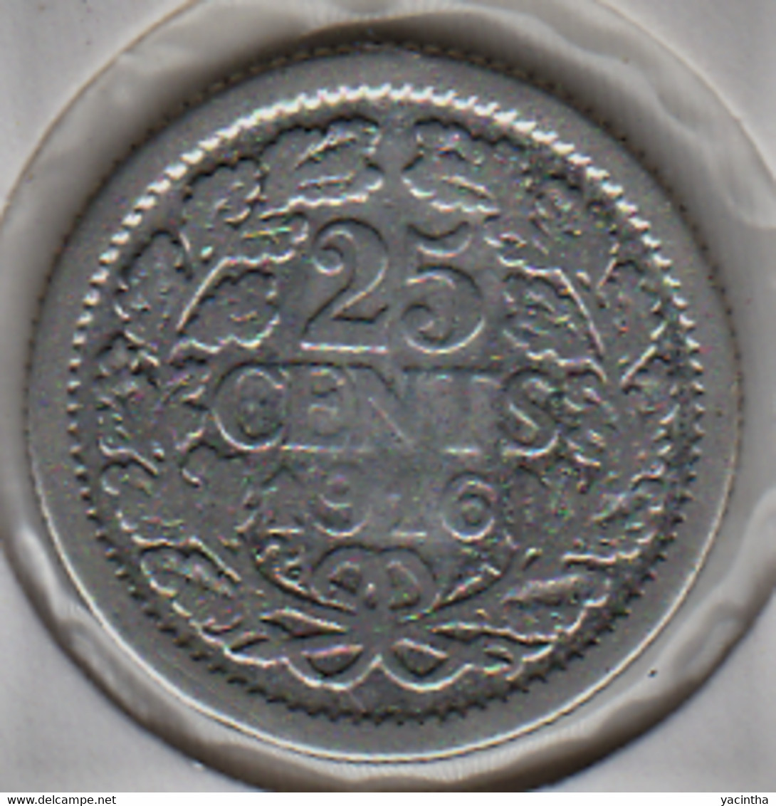 @Y@    Nederland  25 Cent   Wilhelmina 1916       (5235) - 2.5 Cent