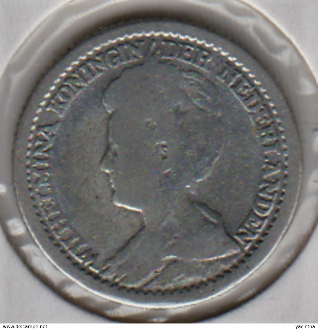 @Y@    Nederland  25 Cent   Wilhelmina 1916       (5235) - 2.5 Centavos