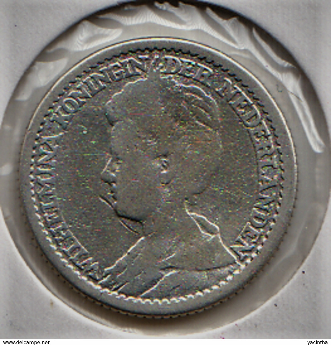 @Y@    Nederland  25 Cent   Wilhelmina 1915       (5236) - 2.5 Centavos