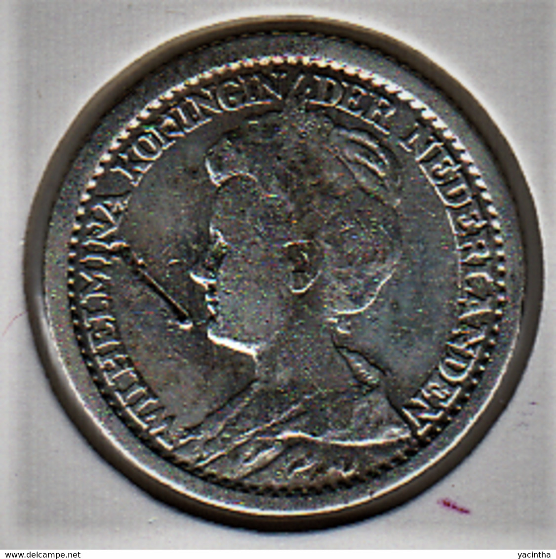 @Y@    Nederland  25 Cent   Wilhelmina 1914       (5237) - 2.5 Centavos