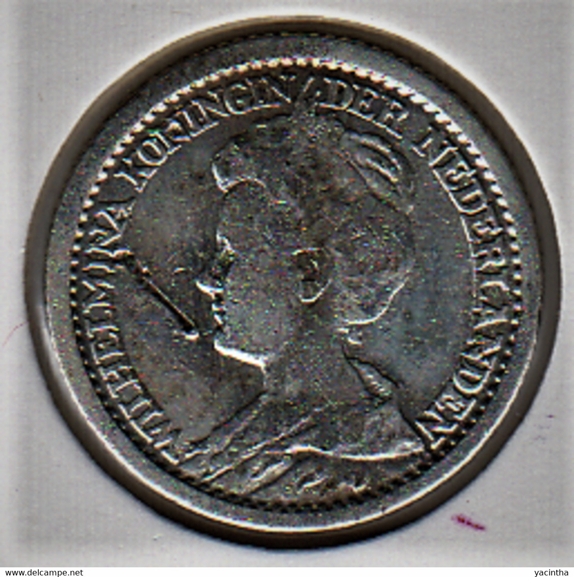 @Y@    Nederland  25 Cent   Wilhelmina 1914       (5237) - 2.5 Cent