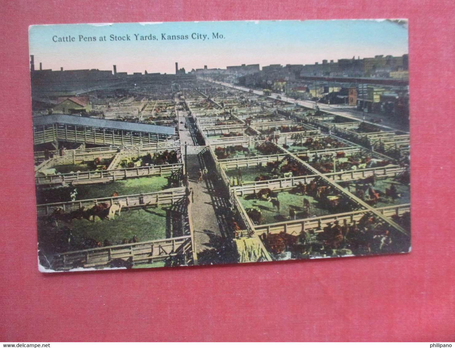 Cattle Pens At Stock Yards   Kansas City – Missouri  Ref  4944 - Kansas City – Missouri