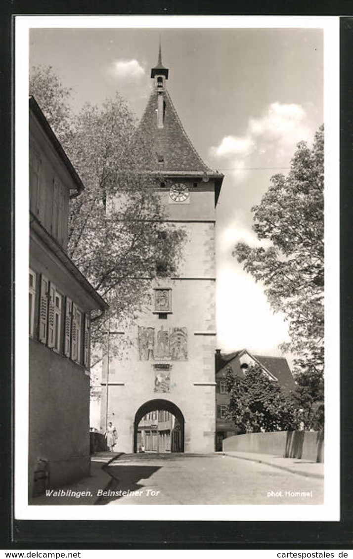 AK Waiblingen, Bernsteiner Tor Im Sonnenschein - Waiblingen