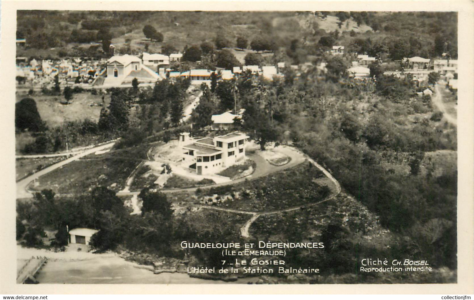 CPA GUADELOUPE "Vue Aérienne Du Gosier, Hotel De La Station Balnéaire" - Sonstige & Ohne Zuordnung