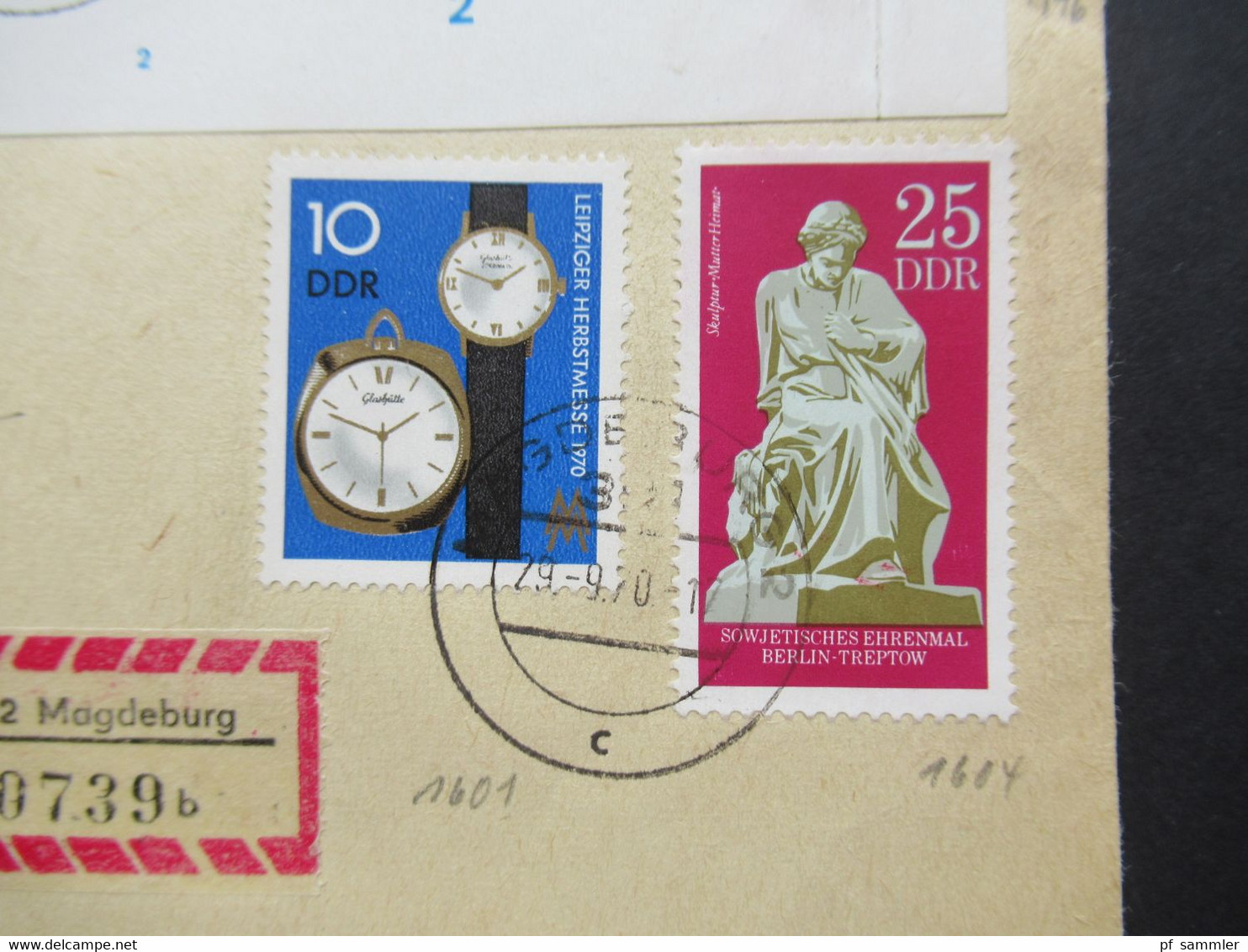 DDR 1970 Pioniertreffen Cottbus ZD Unterrand Mit DV MiF Auf Einschreiben R 302 Magdeburg Nach Kevelaer - Storia Postale