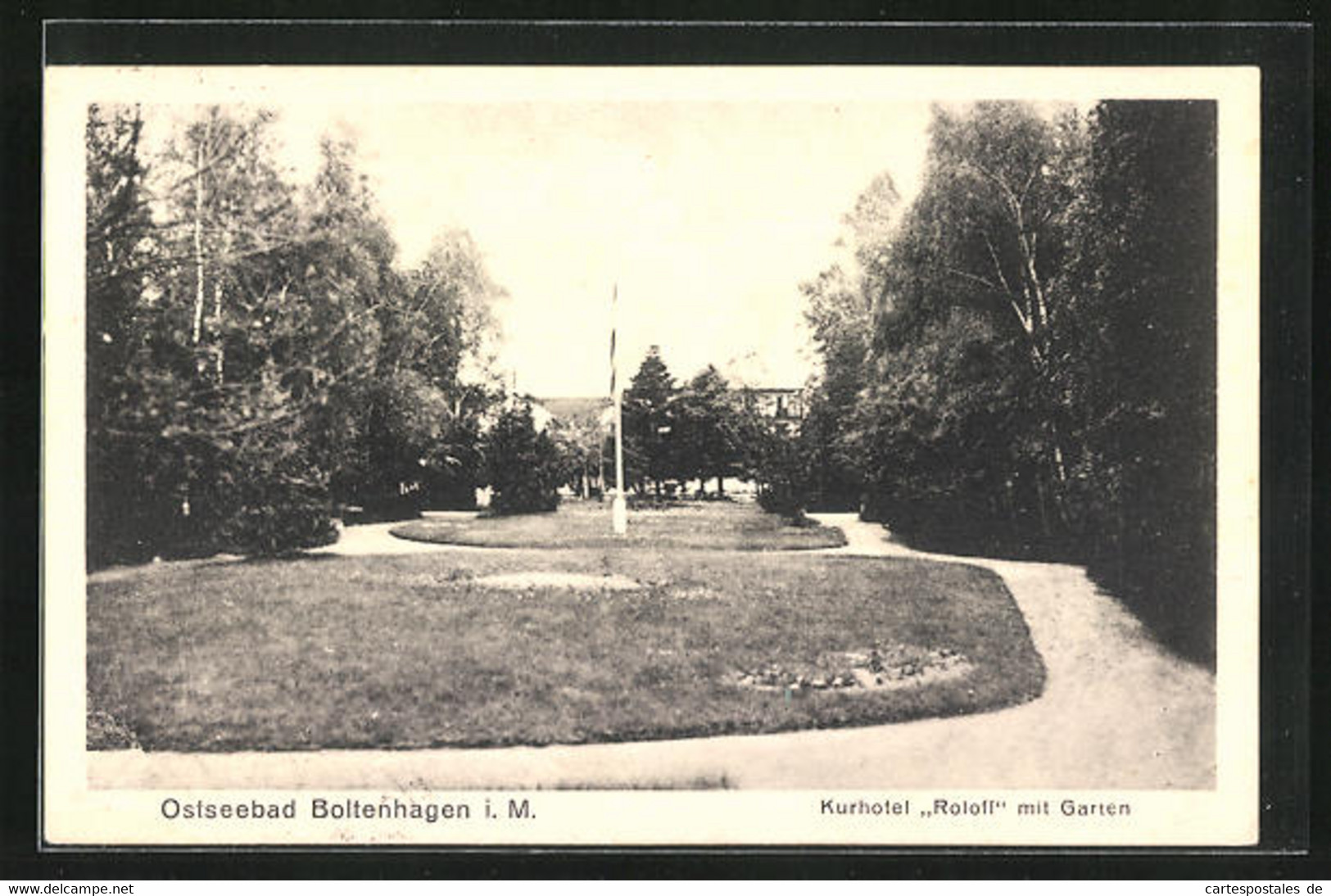 AK Boltenhagen I.M., Das Kurhotel Roloff Mit Garten - Boltenhagen
