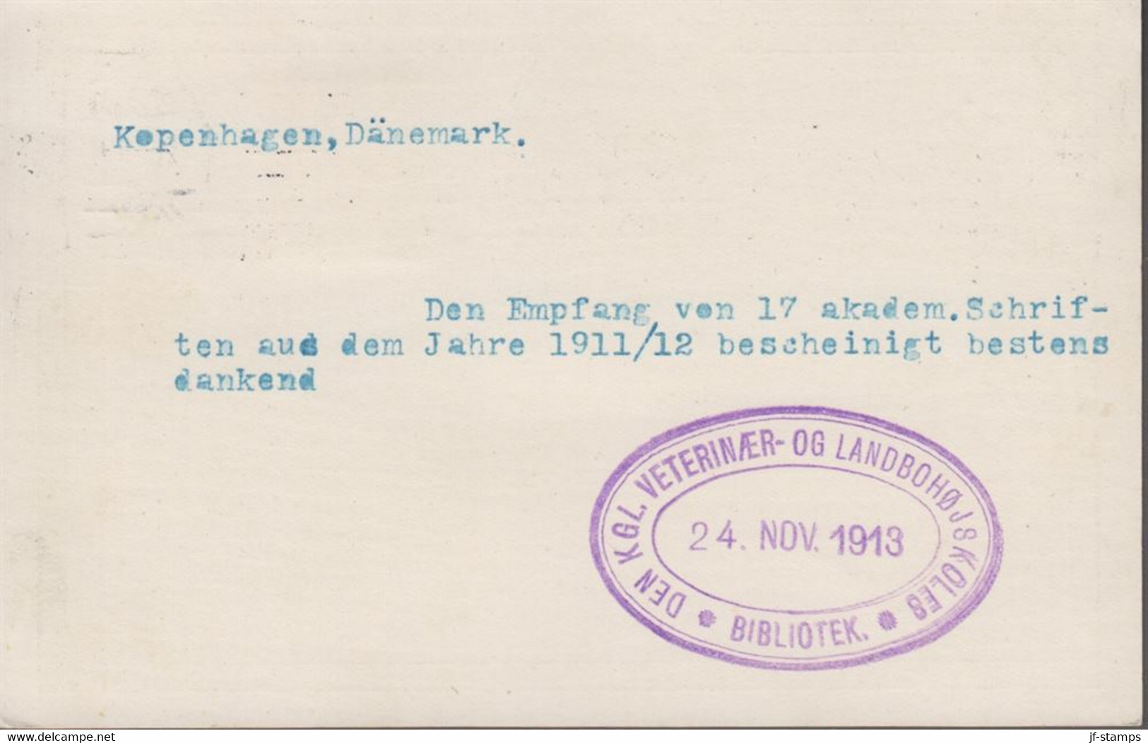 1913. DANMARK. BREVKORT 5 ØRE Frederik VIII + 5 ØRE To Bern, Schweiz From KJØBENHAVN ... () - JF420197 - Covers & Documents