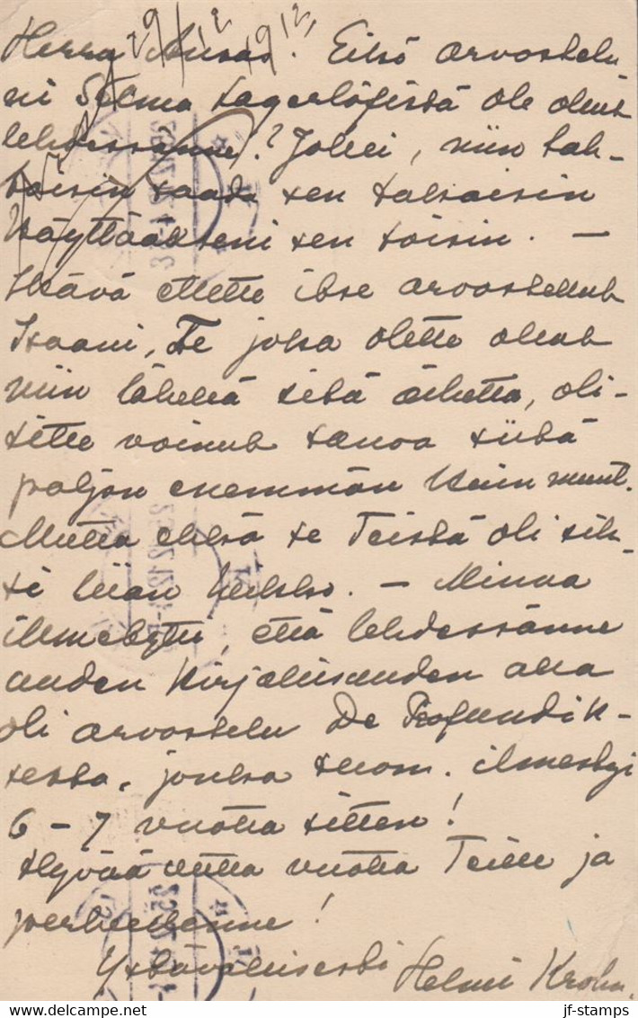 1912. DANMARK. BREVKORT 10 ØRE Frederik VIII To Vasa, Finland From KJØBENHAVN 25.12.1... () - JF420201 - Covers & Documents