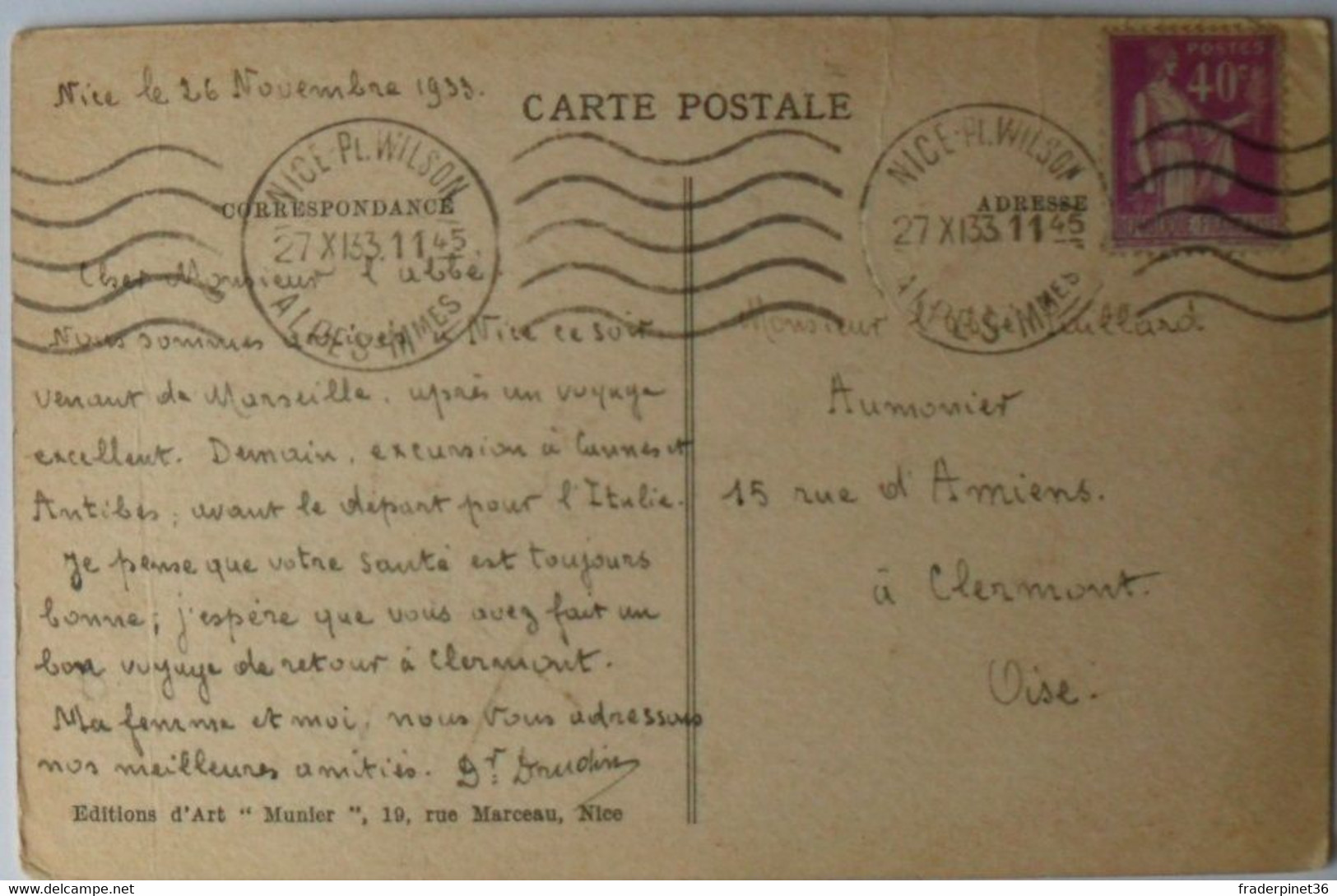 Cartes Postales NICE Jetée Promenade  N° 177 - Musei