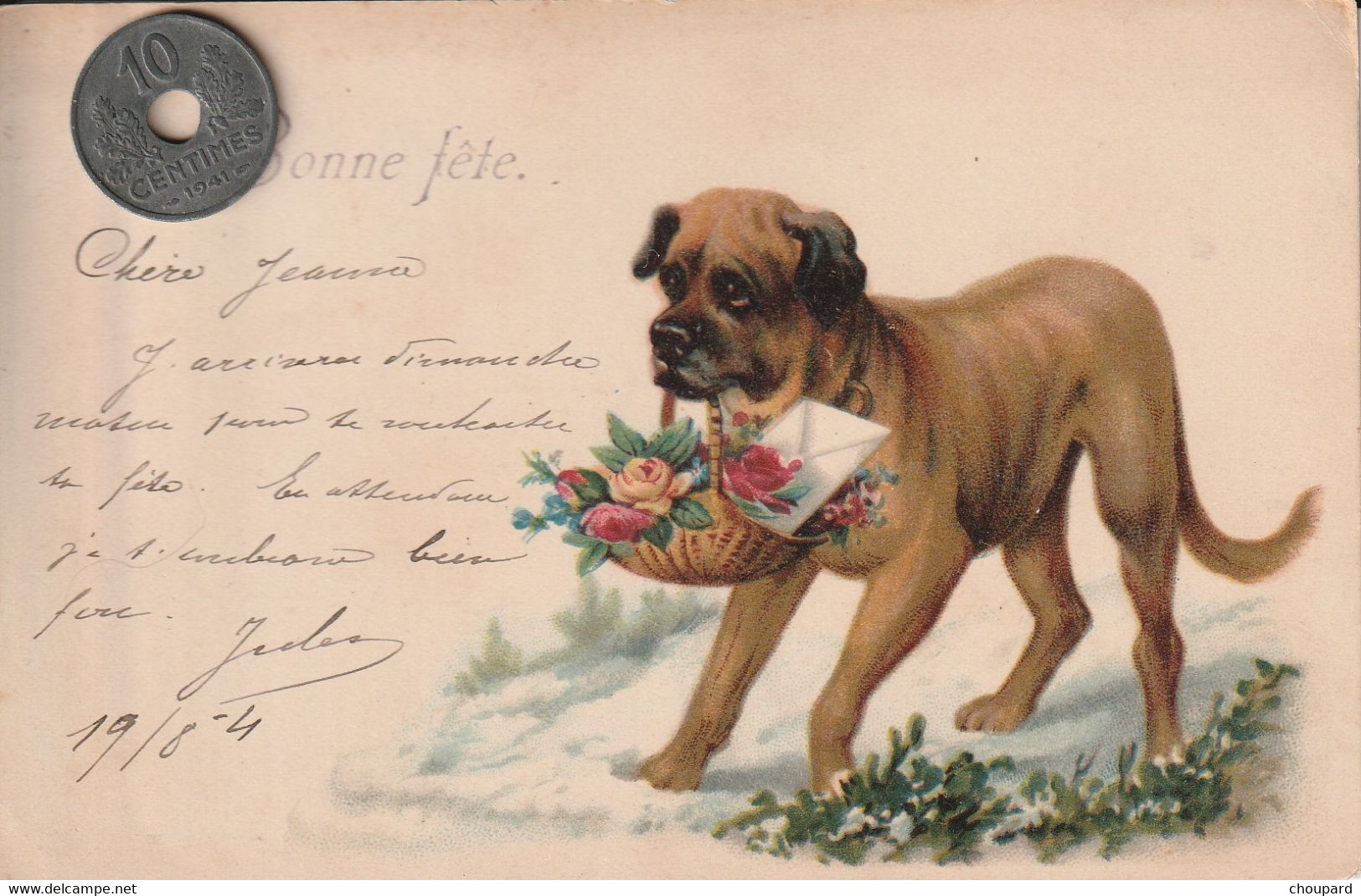 Carte Postale Ancienne De  Chien  Labrador  ( Je Crois !!) - Dogs