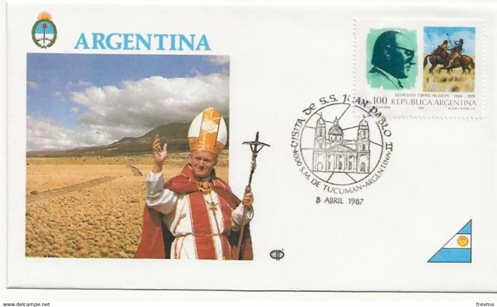 Lettre Tour Du Monde Du Pape Argentine - Cartas & Documentos