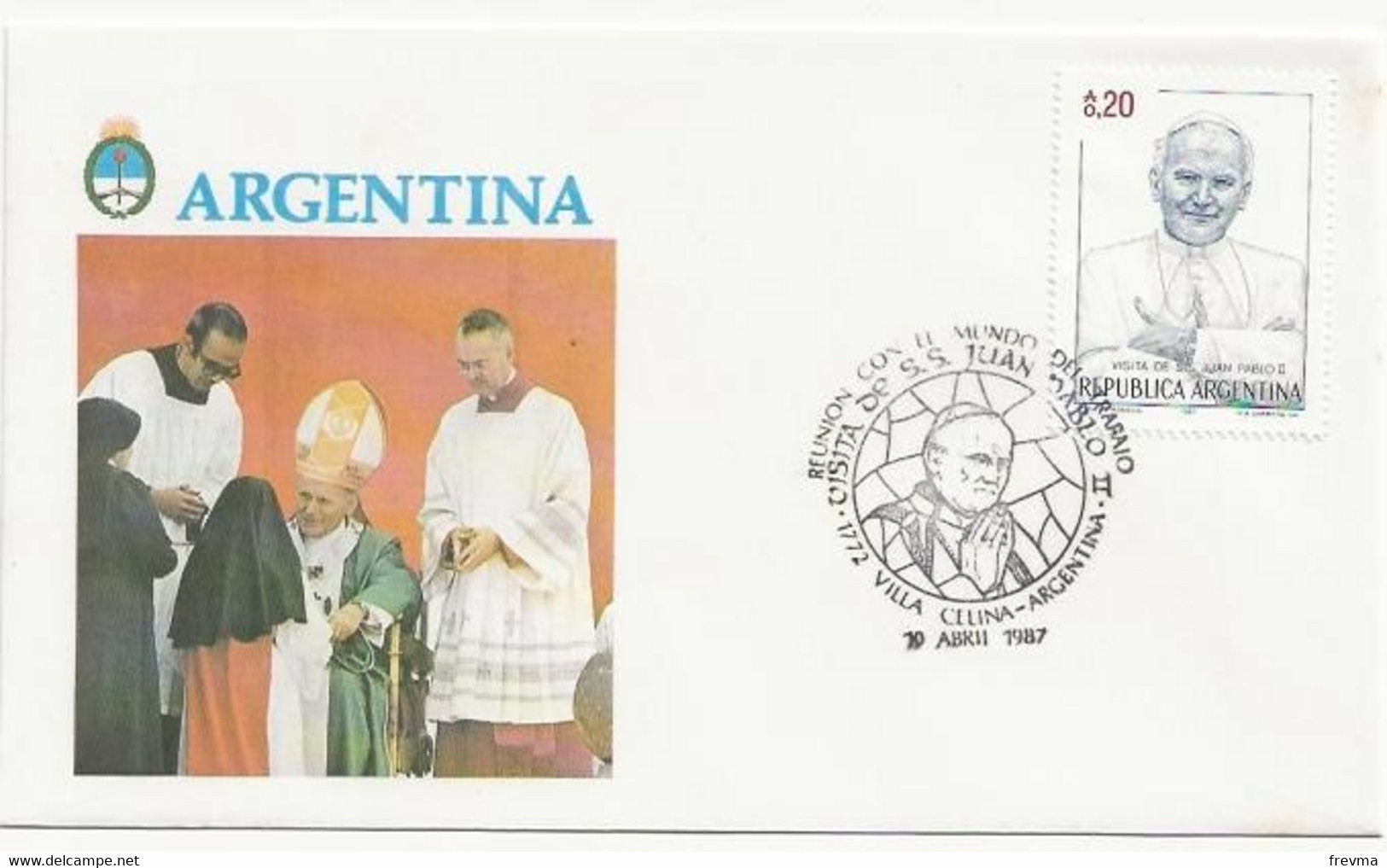 Lettre Tour Du Monde Du Pape Argentine - Cartas & Documentos