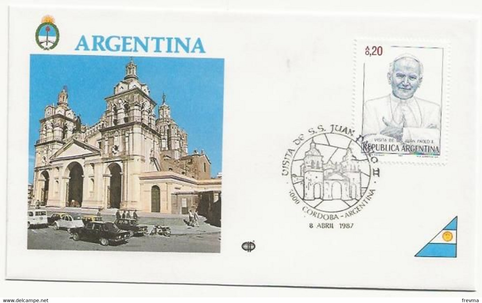 Lettre Tour Du Monde Du Pape Argentine - Cartas & Documentos