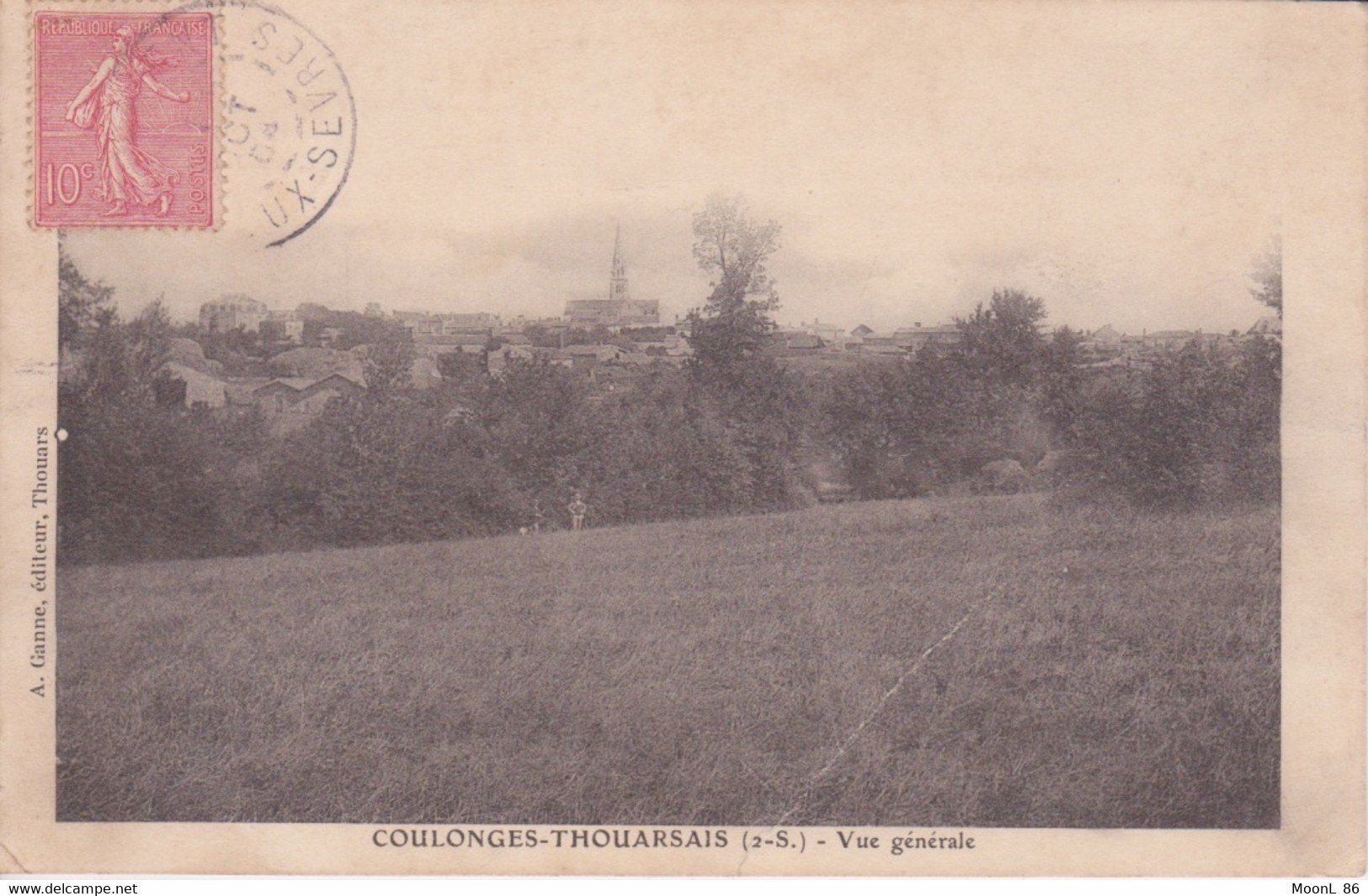 79 - COULONGES THOUARSAIS - VUE GENERALE  1904 - Coulonges-sur-l'Autize