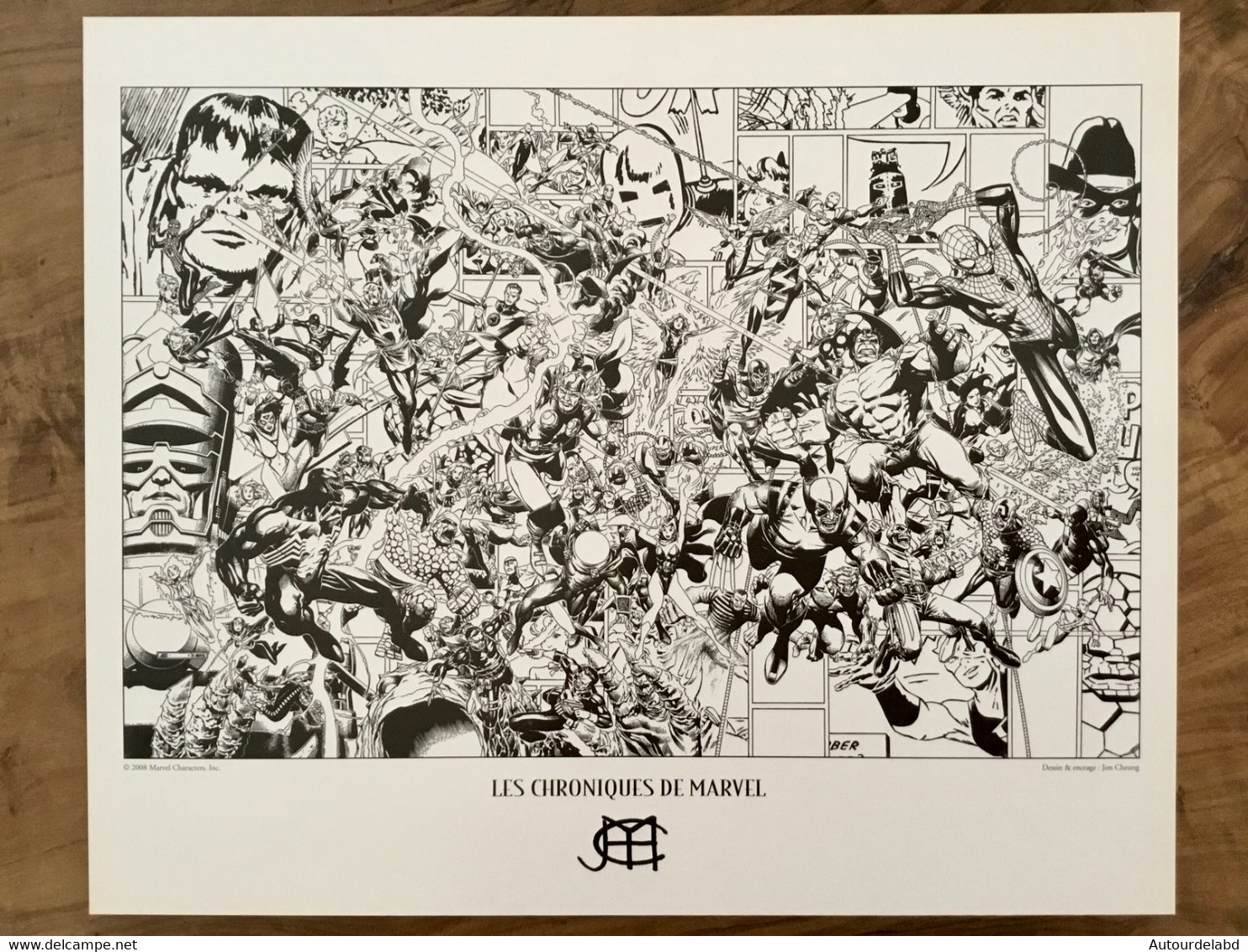 Ex Libris LES CHRONIQUES DE MARVEL Hulk Thor Iron Man Captain America - Avengers - Illustrators M - O