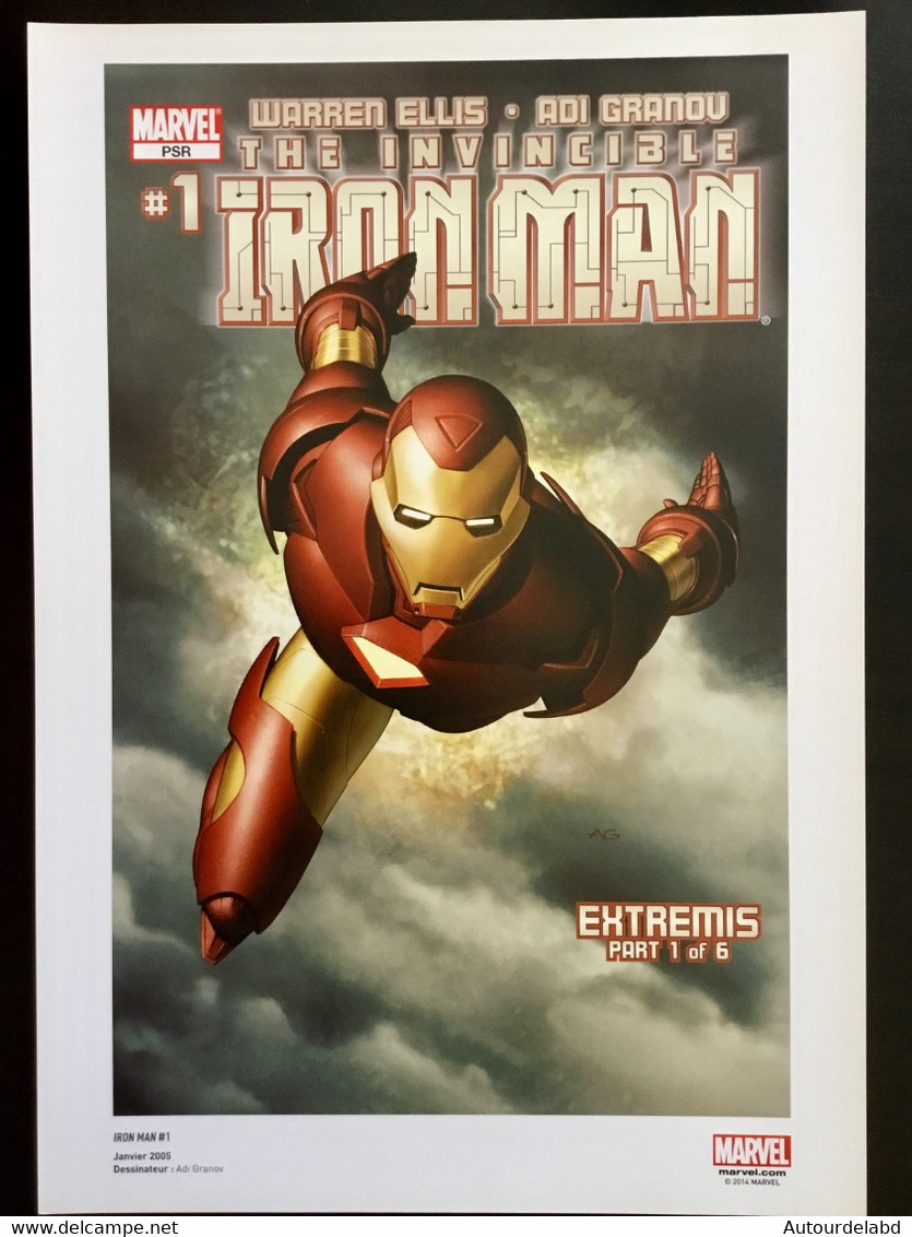 Ex Libris IRON MAN Par Adi Granov & Warren Ellis - Marvel - Künstler M - O