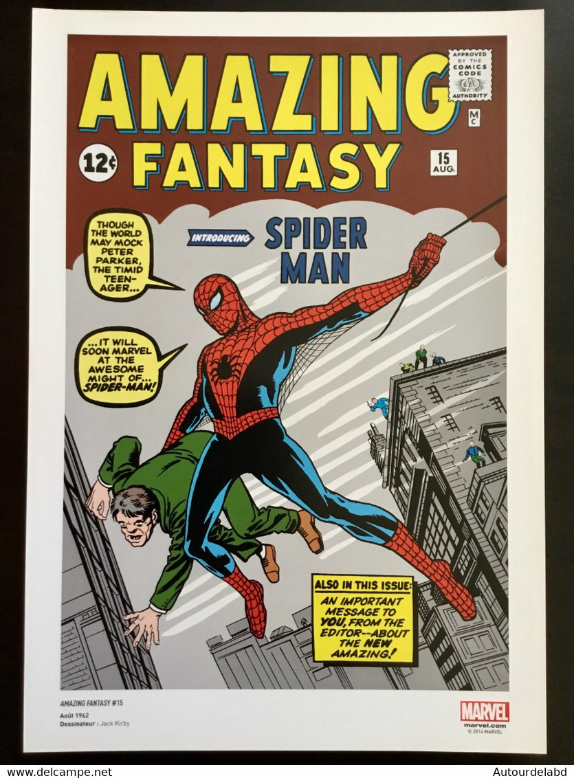 Ex Libris SPIDER MAN Par Jack Kirby - Marvel - Künstler M - O