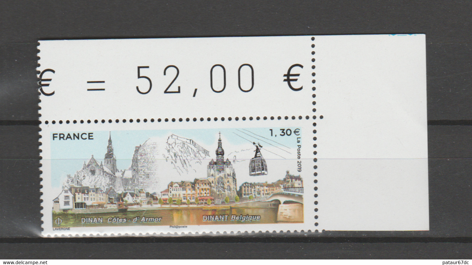 FRANCE / 2019 / Y&T N° 5300 ** : "Touristique" (Dinan - Côtes-d'Amor) X 1 CdF Sup D - Neufs