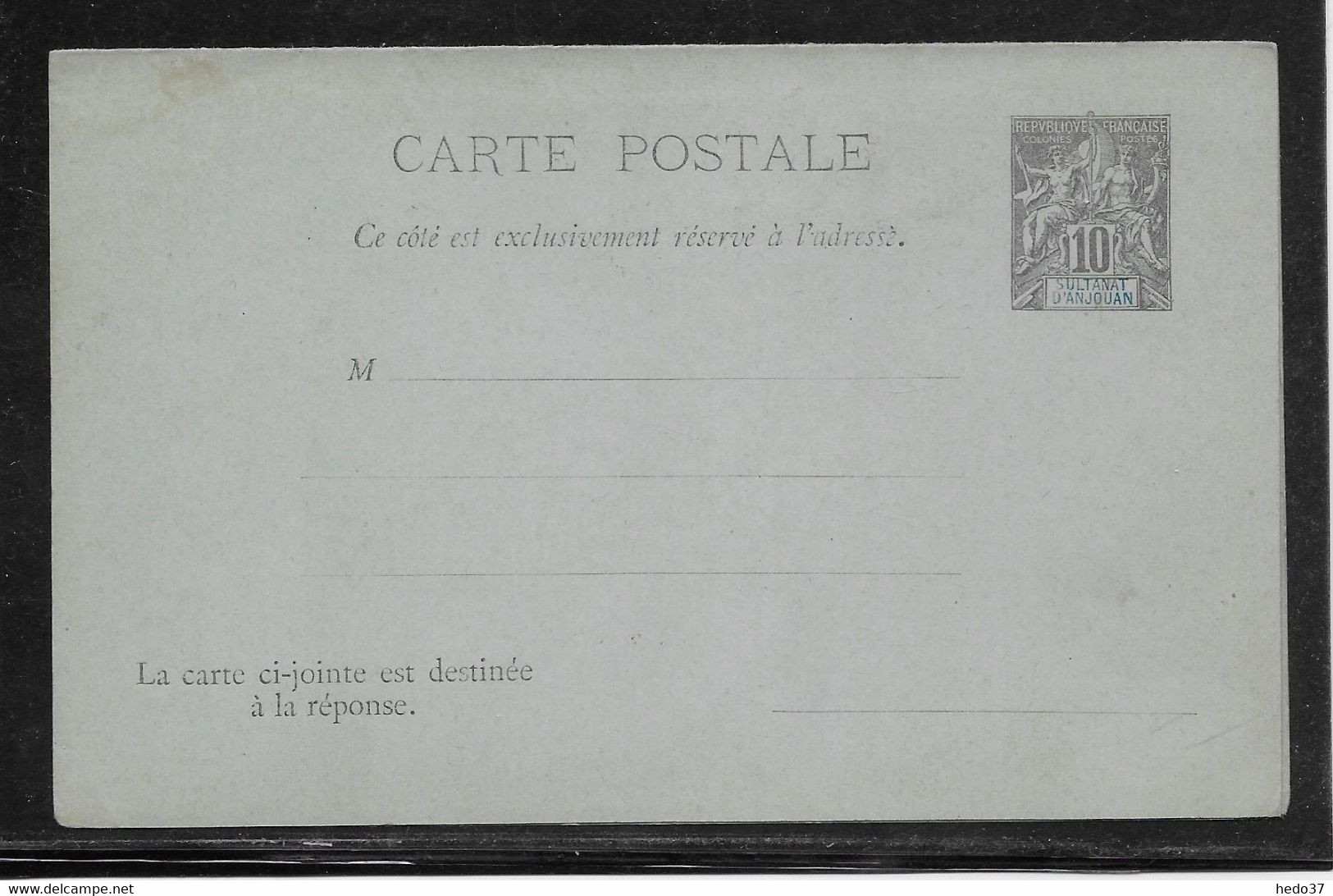 Anjouan - Entiers Postaux Acep CPRP 2 -  TB - Briefe U. Dokumente