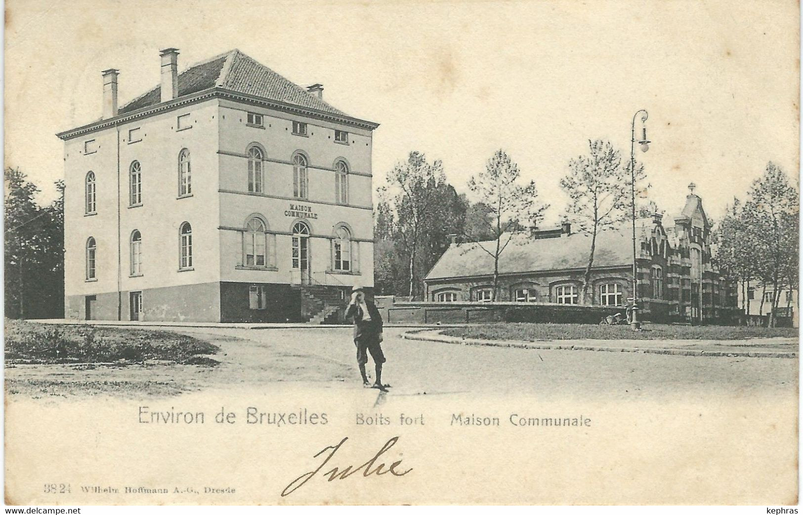 Environs De Bruxelles - BOITS FORT - BOITSFORT : Maison Communale - RARE VARIANTE - Cachet De La Poste 1905 - Watermael-Boitsfort - Watermaal-Bosvoorde