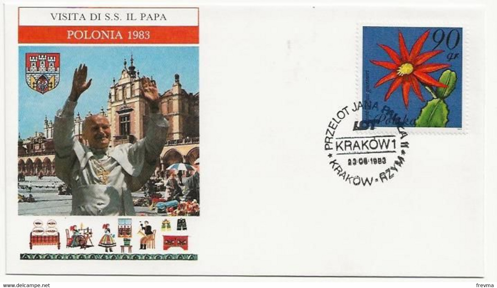 Lettre Visite Du Pape Pologne - Franking Machines (EMA)