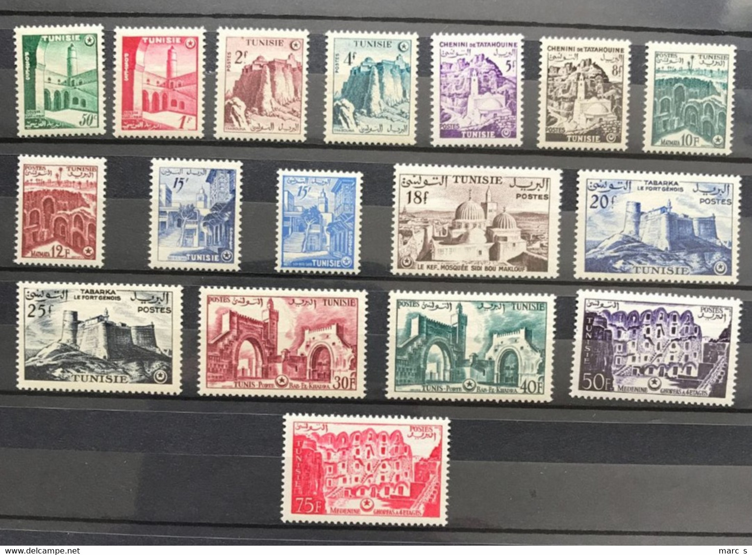 TUNISIE 1956 - NEUF*/MH - Série Complète YT 402 / 418 (sans RF) - Tunisia (1956-...)