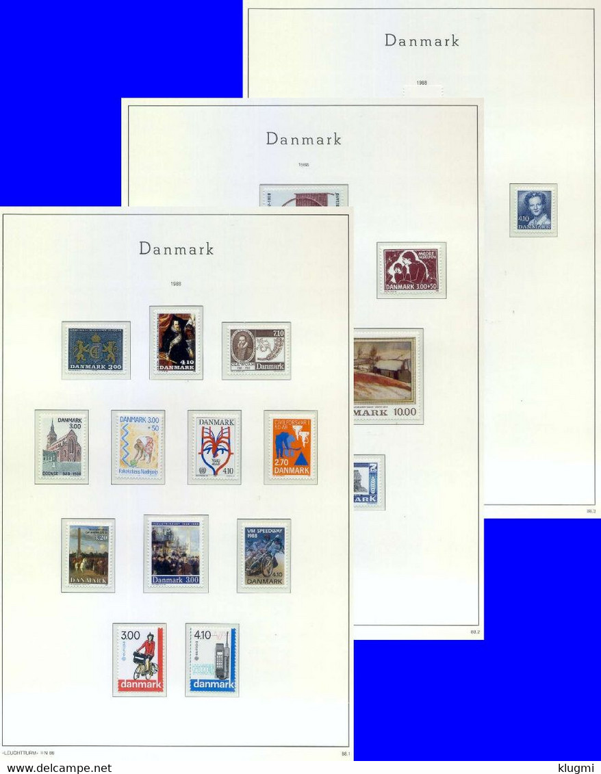 DÄNEMARK DANMARK [1988] Jahrgang ( **/mnh ) Auf Leuchtturm - Ganze Jahrgänge