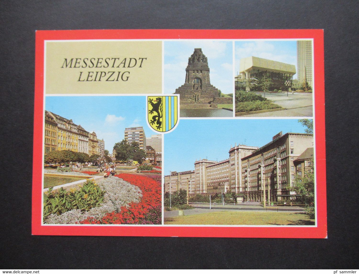 DDR Mehrbild AK Messestadt Leipzig Mit Freimarken Bauwerke Und Denkmäler Mit Tagesstempel Vom Ersttag 2.7.1990 - Covers & Documents
