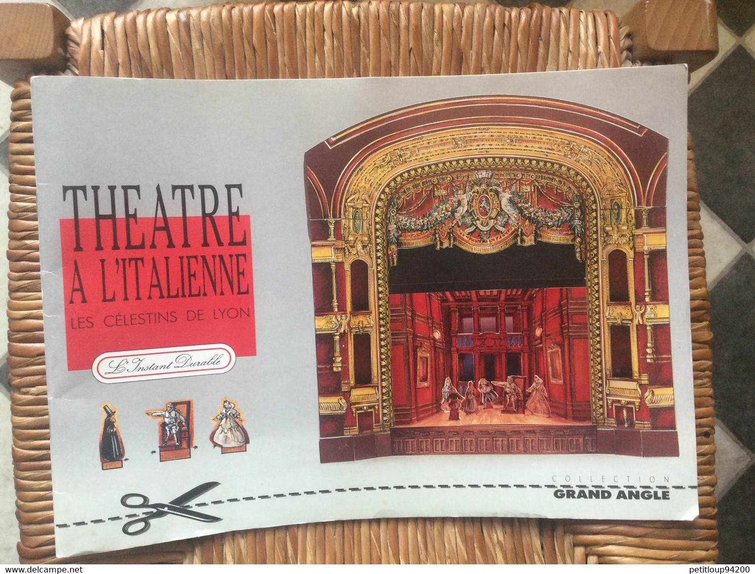 DÉCOUPAGES Livre Maquette THÉÂTRE À L’ITALIENNE Les Célestins De Lyon GRAND ANGLE No 3 Éditions L’INSTANT DURABLE  1992 - Carton / Lasercut