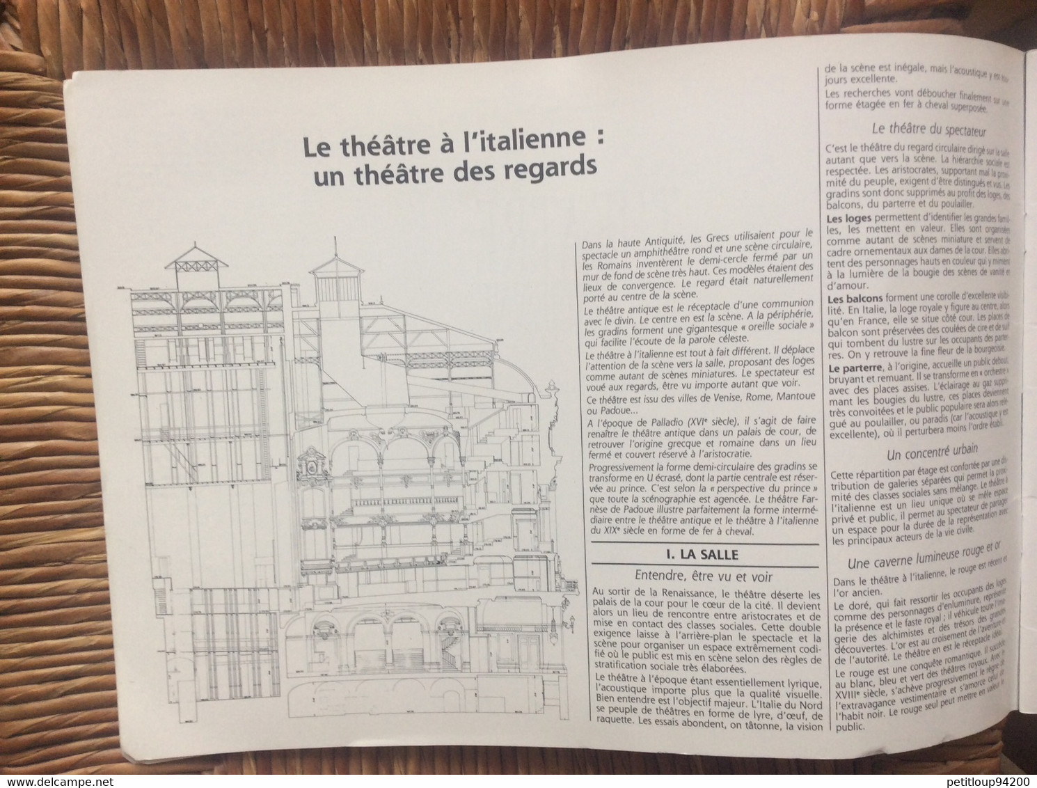 DÉCOUPAGES Livre Maquette THÉÂTRE À L’ITALIENNE Les Célestins De Lyon GRAND ANGLE No 3 Éditions L’INSTANT DURABLE  1992 - Kartonmodellbau  / Lasercut