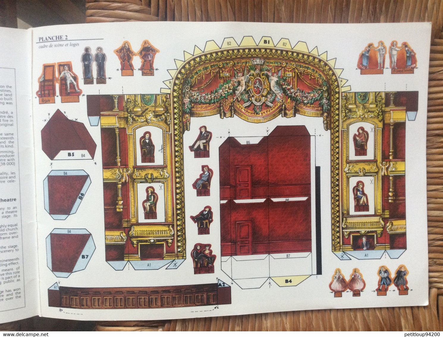 DÉCOUPAGES Livre Maquette THÉÂTRE À L’ITALIENNE Les Célestins de Lyon GRAND ANGLE No 3 Éditions L’INSTANT DURABLE  1992