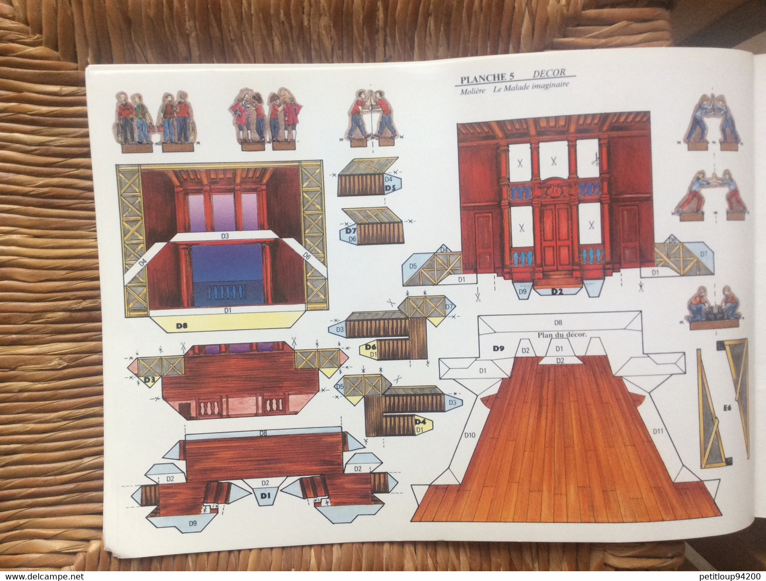 DÉCOUPAGES Livre Maquette THÉÂTRE À L’ITALIENNE Les Célestins de Lyon GRAND ANGLE No 3 Éditions L’INSTANT DURABLE  1992