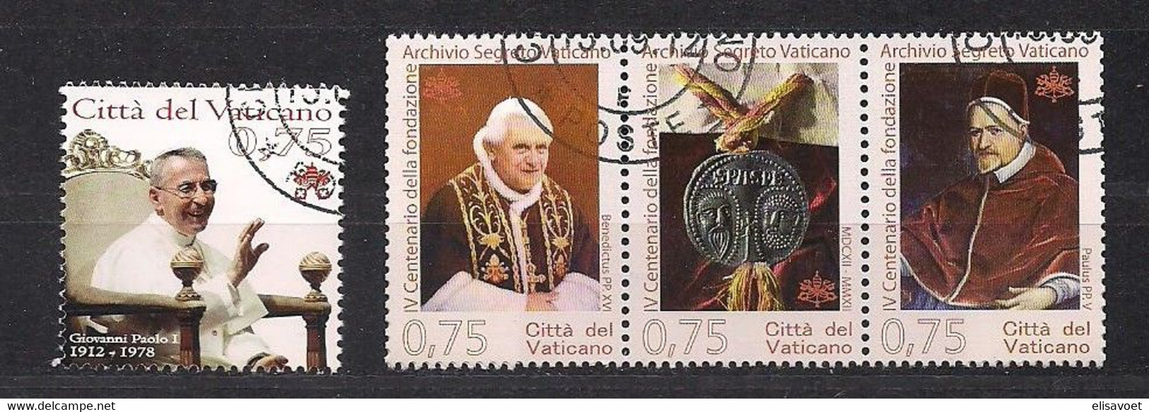 Vatican Vatikaan 2012 Yvertn° 1597-1600 (°) Oblitéré Cote 9,20 Euro - Gebruikt