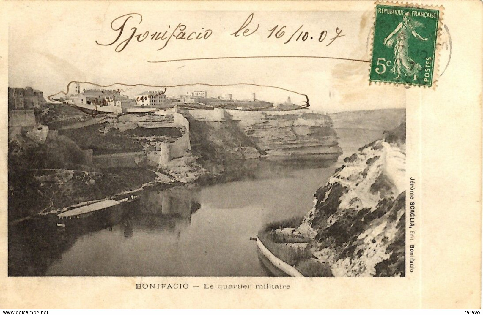 CORSE - BONIFACIO - LE QUARTIER MILITAIRE - Ed. Scaglia 1907 - Sonstige & Ohne Zuordnung