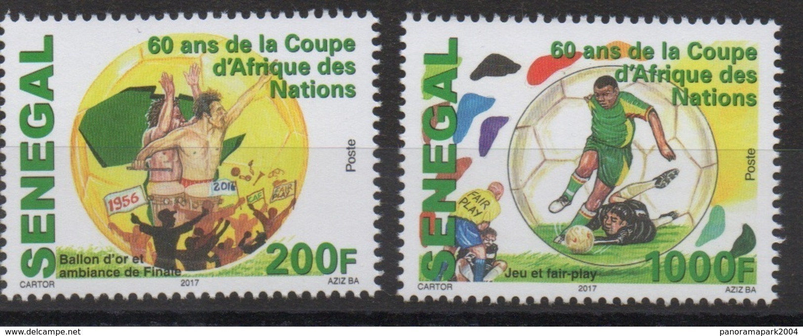 Sénégal 2017 Mi. ? 60 Ans Years Jahre CAN Coupe D'Afrique Des Nations Football Fußball Soccer Africa Cup ** - Africa Cup Of Nations