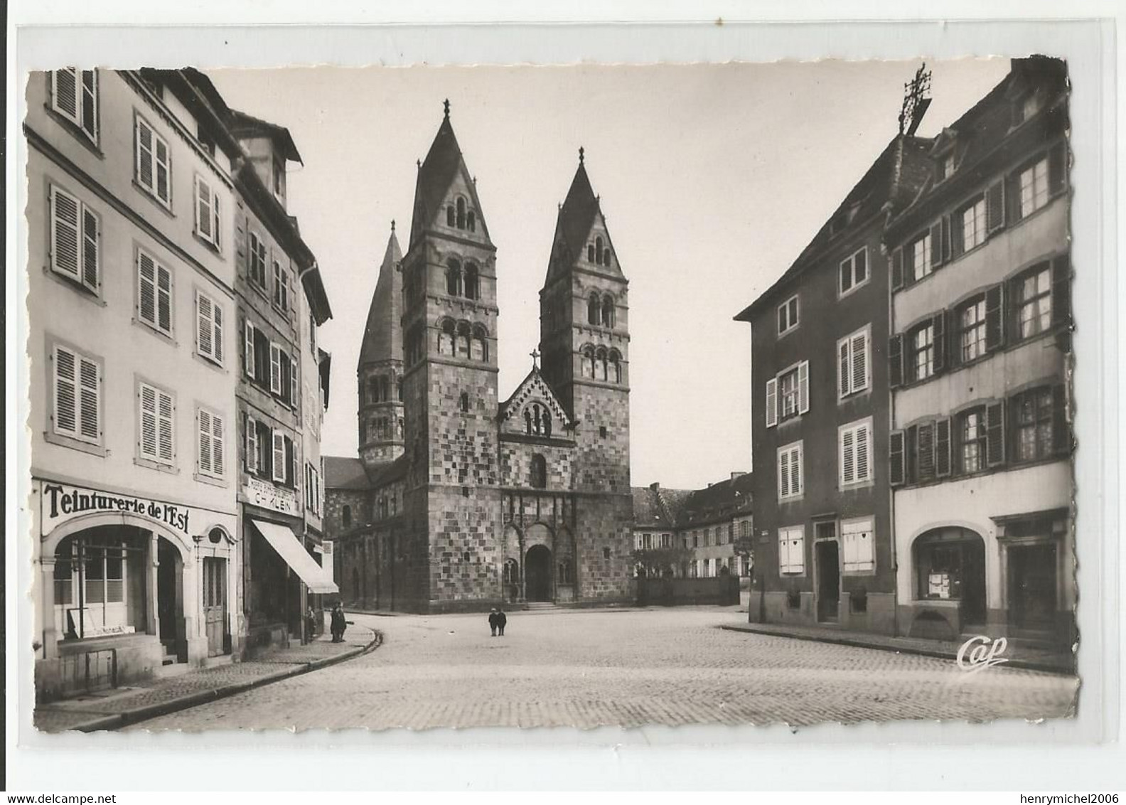 67 Bas Rhin Selestat église Ste Foy Devanture Teinturie De L'est - Selestat