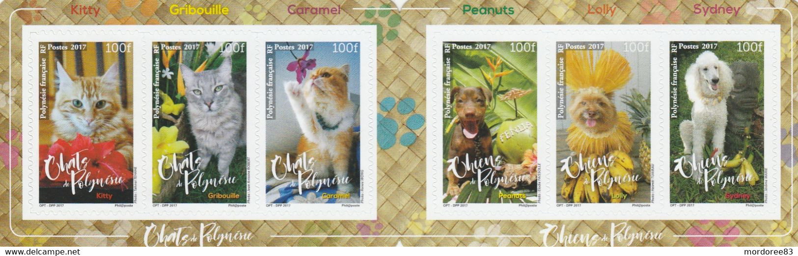 POLYNESIE 2017 CARNET NEUF NON PLIE CHIENS ET CHATS DE POLYNESIE - Booklets