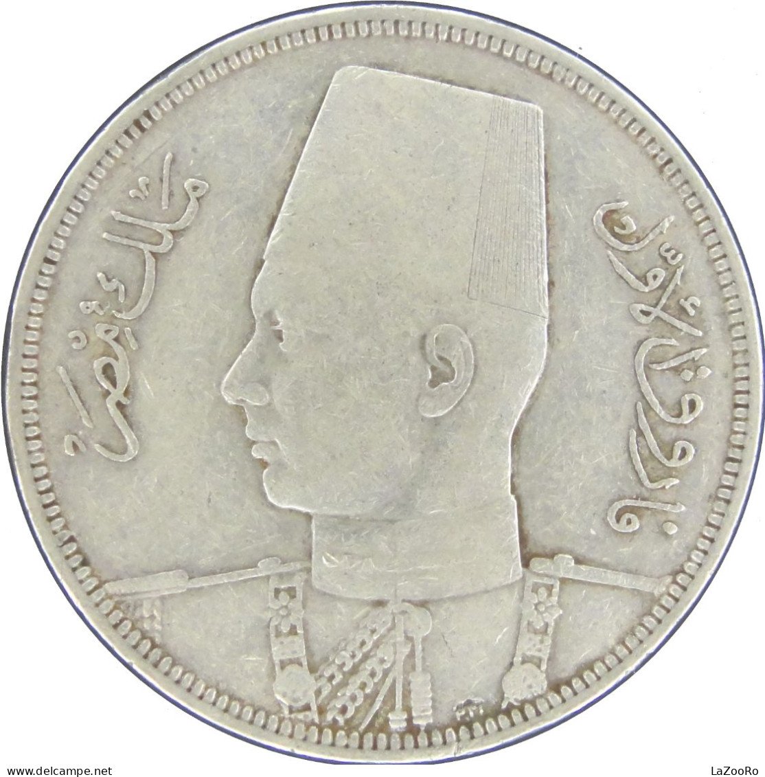 LaZooRo: Egypt 10 Piastres 1939 VF / XF - Silver - Réunion