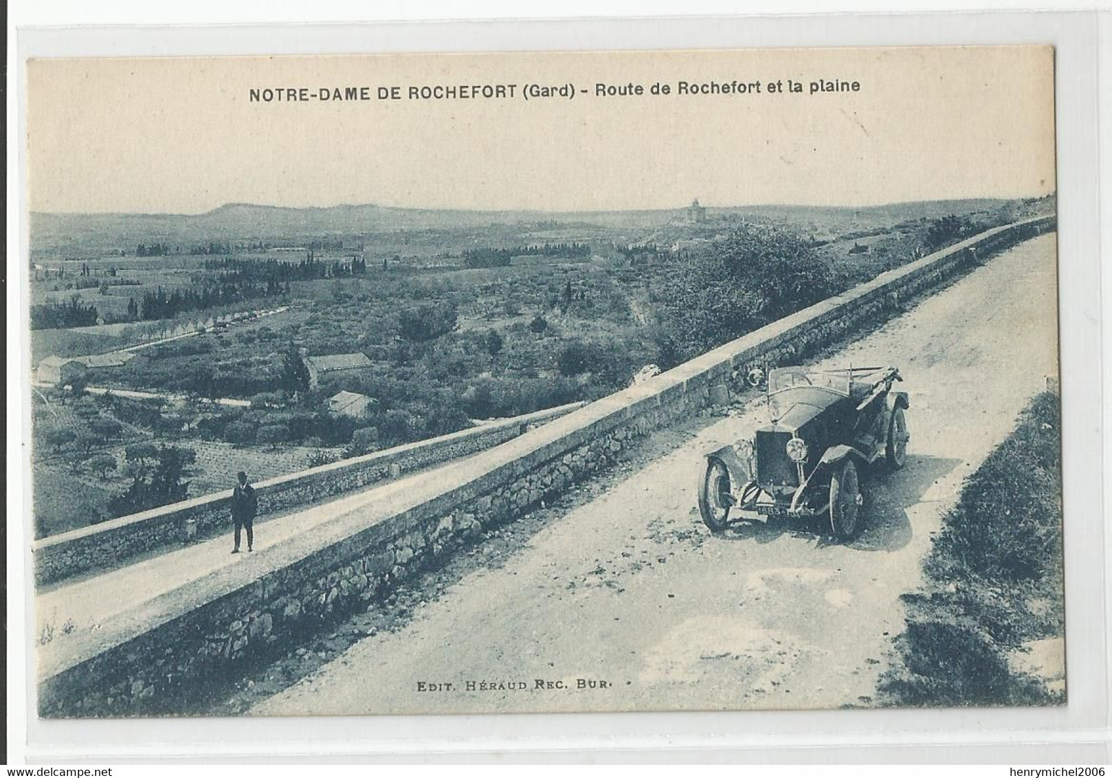 30 Gard Notre Dame De Rochefort , Route Auto Voiture Et La Plaine - Autres & Non Classés