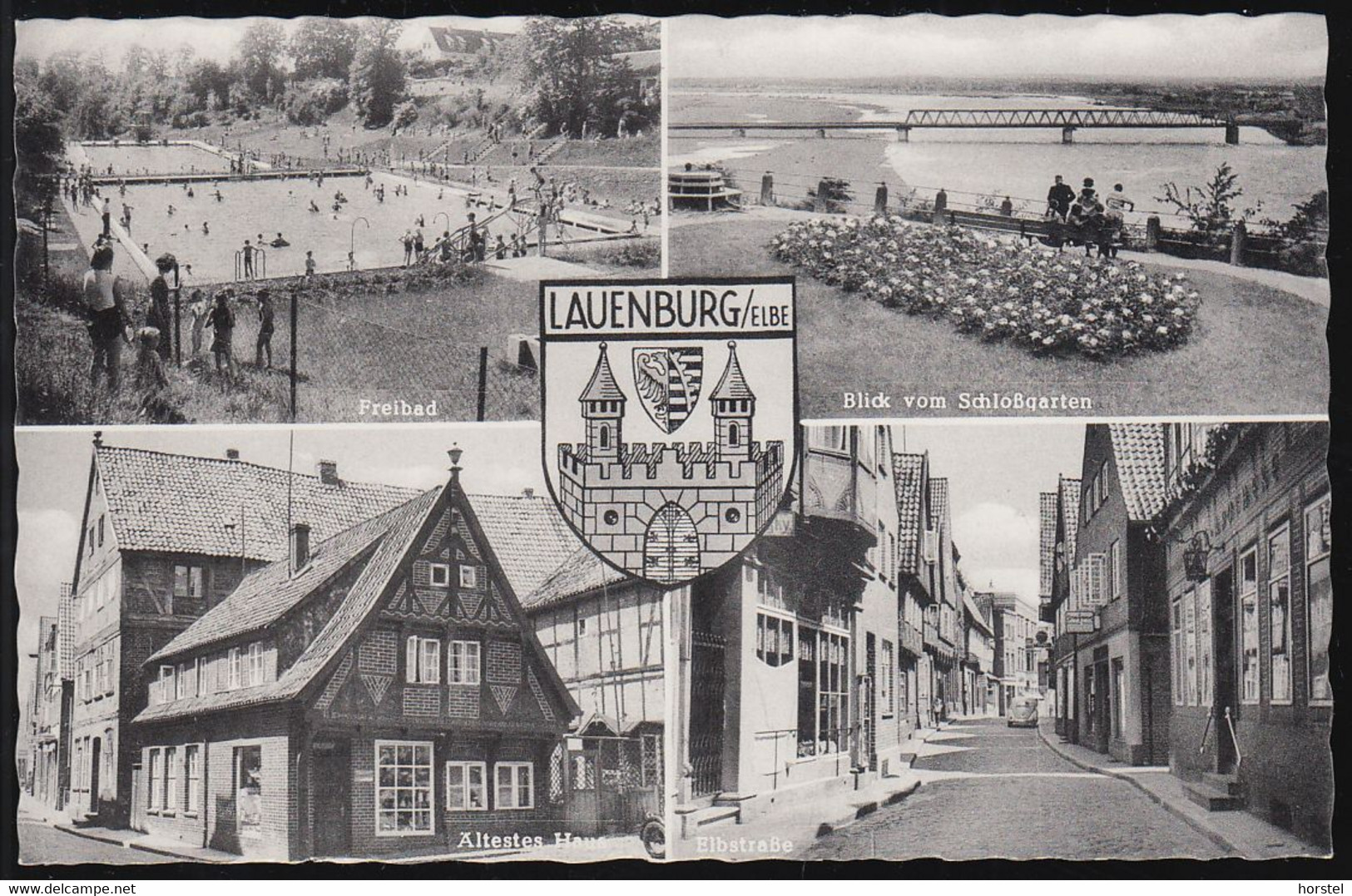 D-21481 Lauenburg/Elbe - Alte Ansichten - Schwimmbad - Freibad - Elbbrücke - Elbstraße - Lauenburg