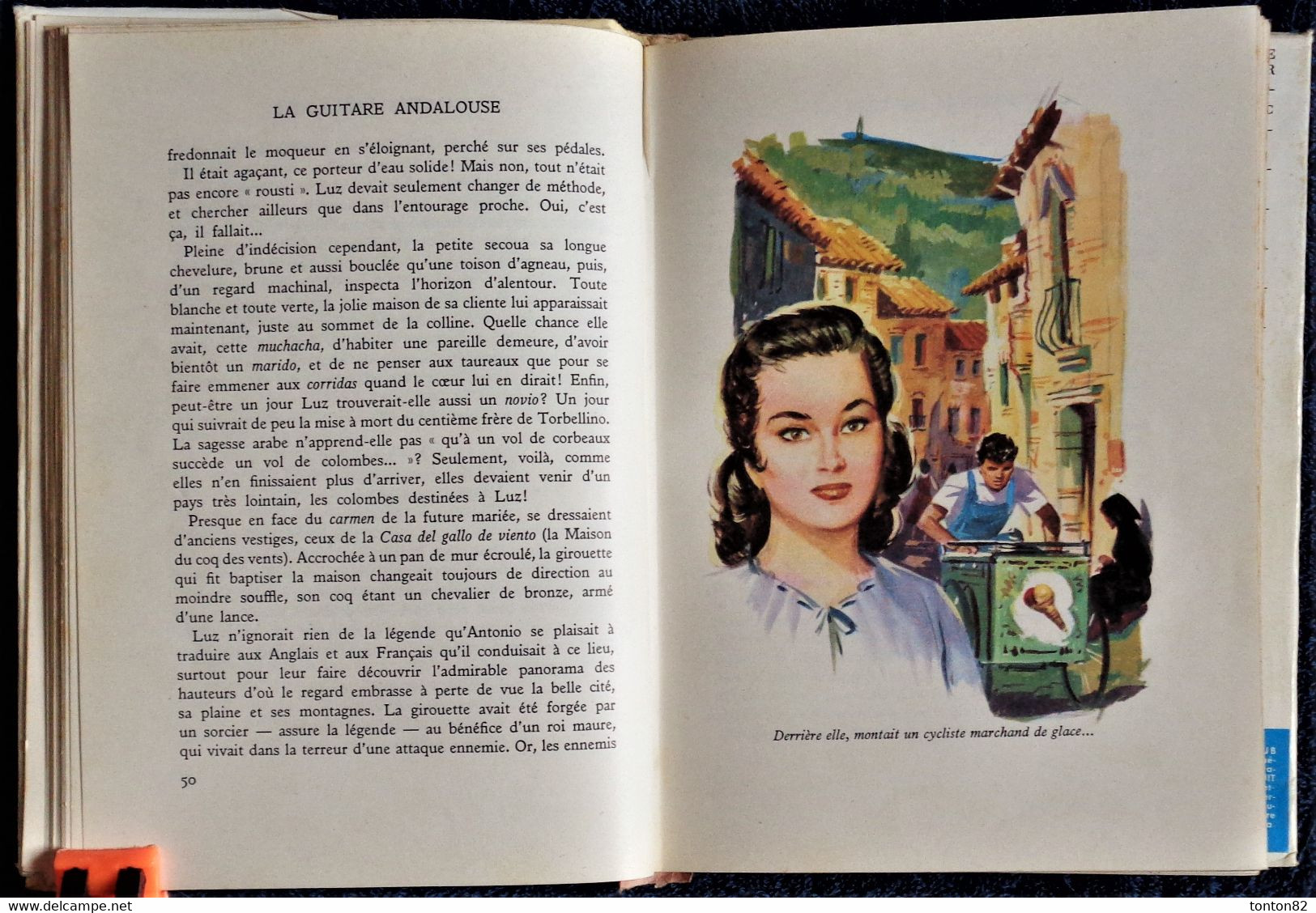 Saint-Marcoux - La guitare Andalouse - Bibliothèque Rouge et Or  586 - (1959 ) .