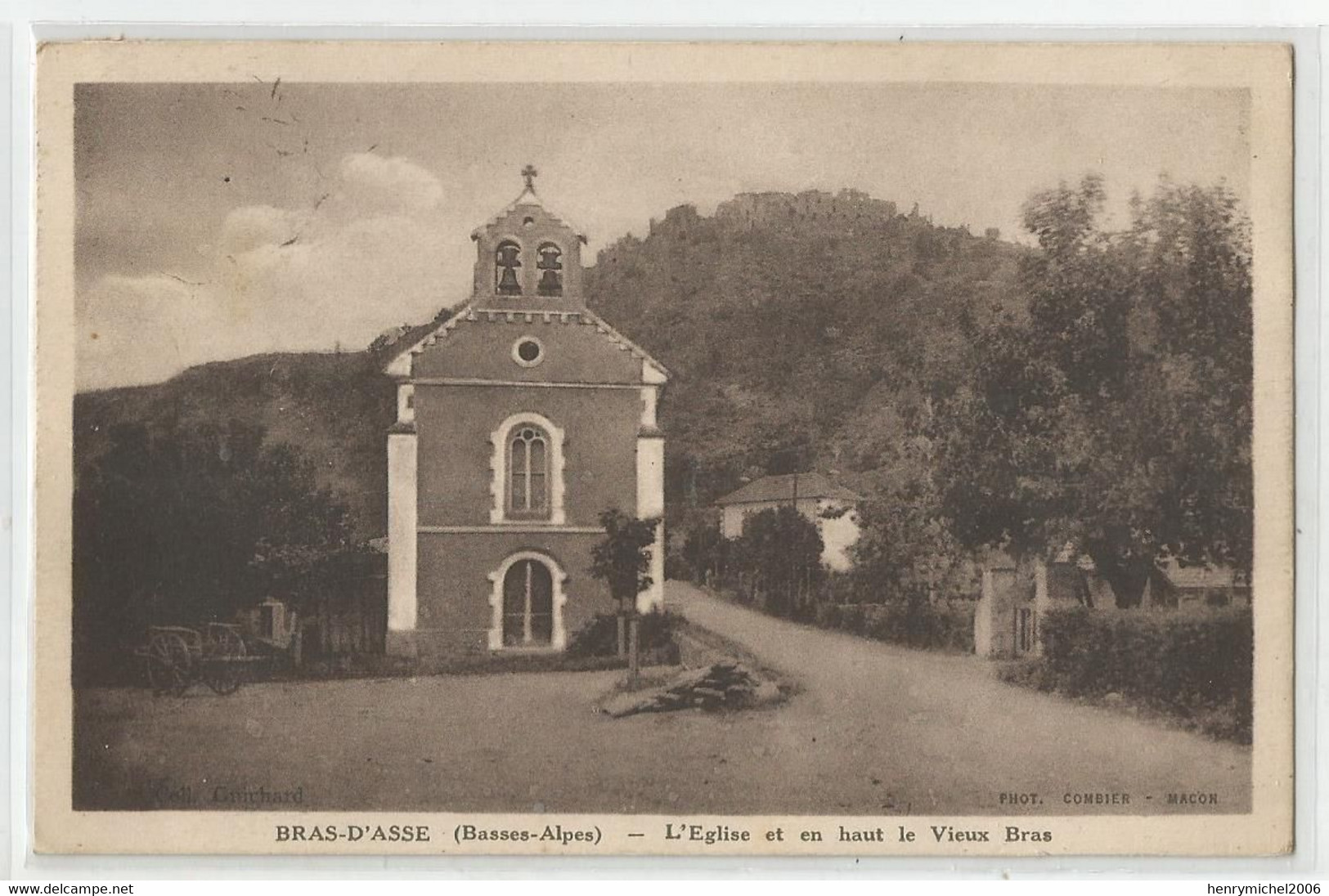 04 Basses Alpes Bras D'asse L'église Et En Haut Le Vieux Bras - Sonstige & Ohne Zuordnung