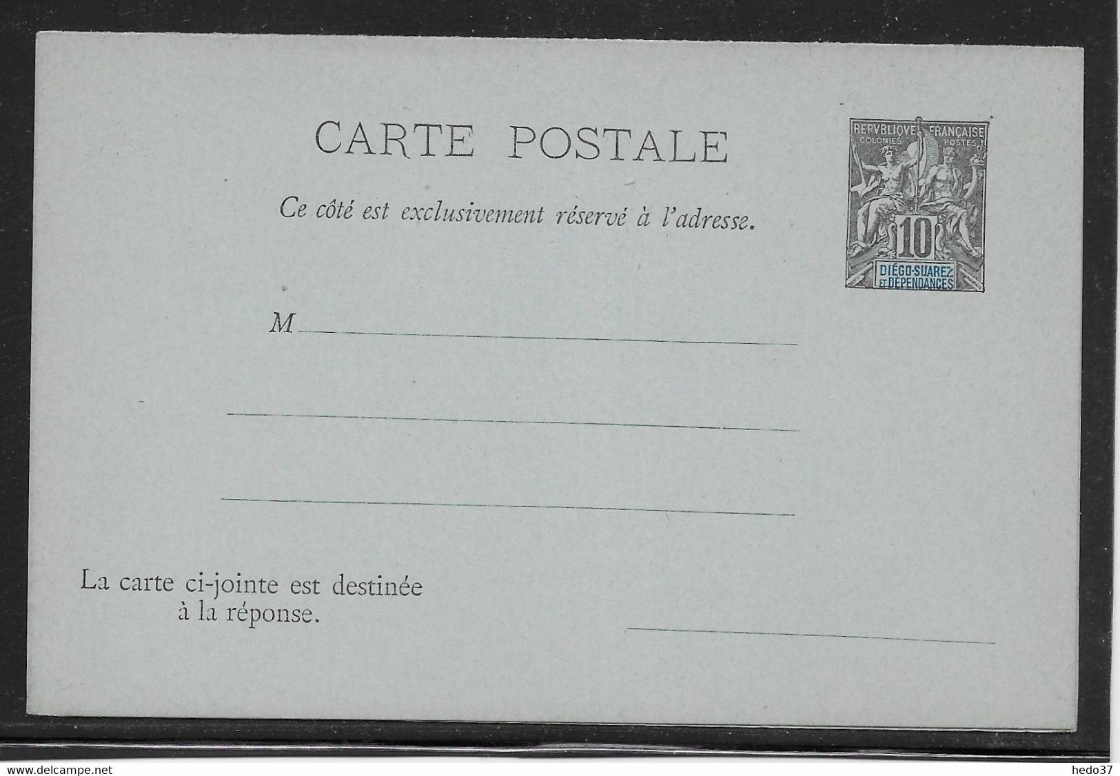 Diégo-Suarez - Entiers Postaux Acep CPRP 5 - TB - Briefe U. Dokumente